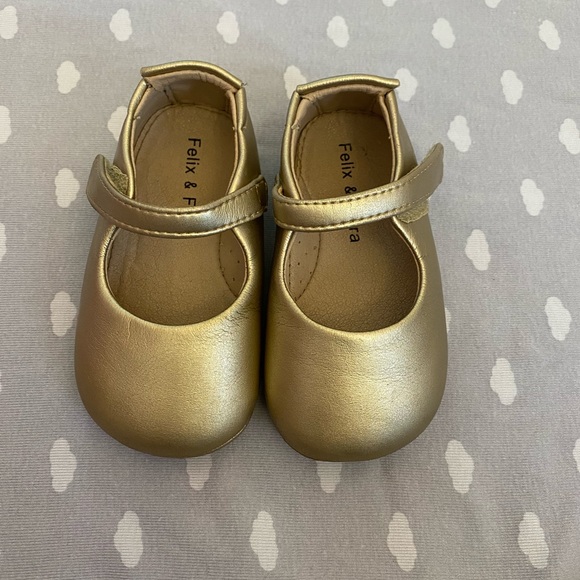 Felix & Flora Other - Gold Mary Jane Shoes